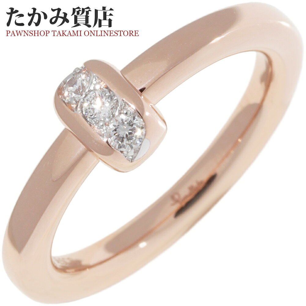 ポメラート ヌヴォラ リング サイズ55 GIA鑑定ダイヤ0.5ct 極美品 ポメラート リング ヌヴォラ ダイヤモンド 0.5ct K18PGピンクゴールド
