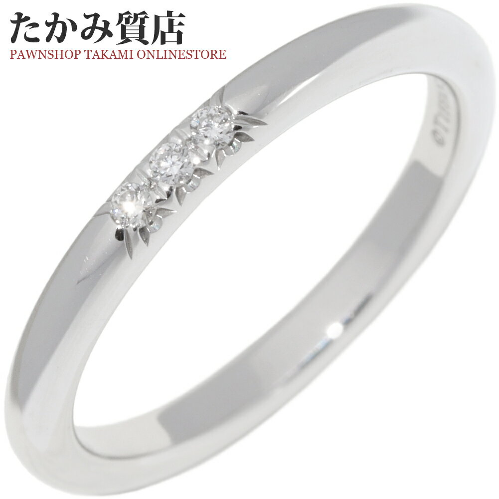 Rakuten - ティファニー 指輪 Pt950 ダイヤ3P(0.02ct) フォーエバー ウェディングバンドリング 6.5号