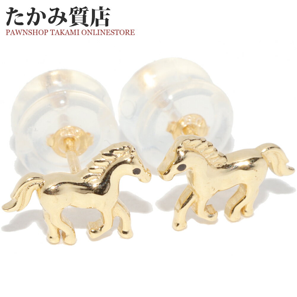 Rakuten - ピアス K18YG ホース 馬