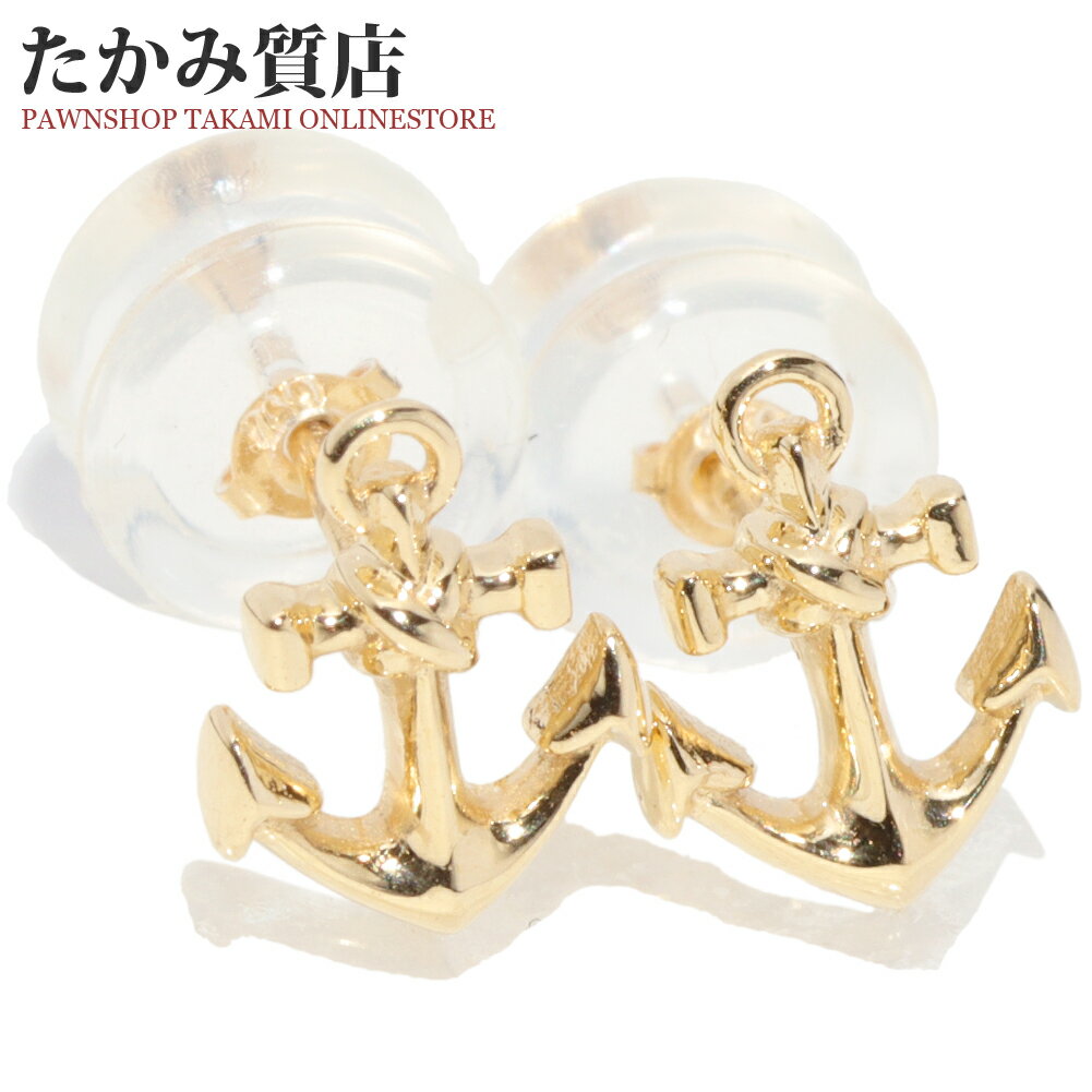 Rakuten - ピアス K18YG 錨 イカリ アンカー