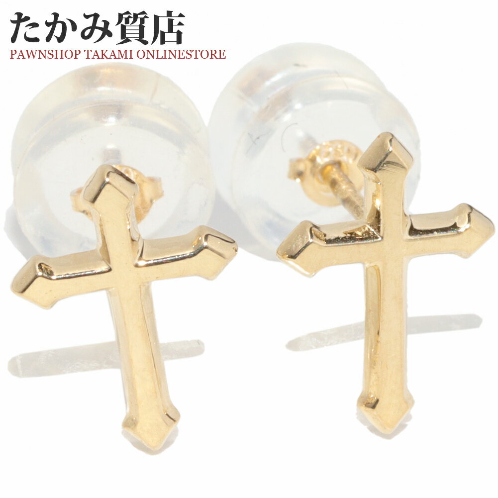 Rakuten - ピアス K18YG クロス