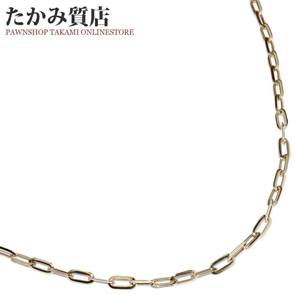 Rakuten - チェーンネックレス K18YG ペーパークリップチェーン ネックレス