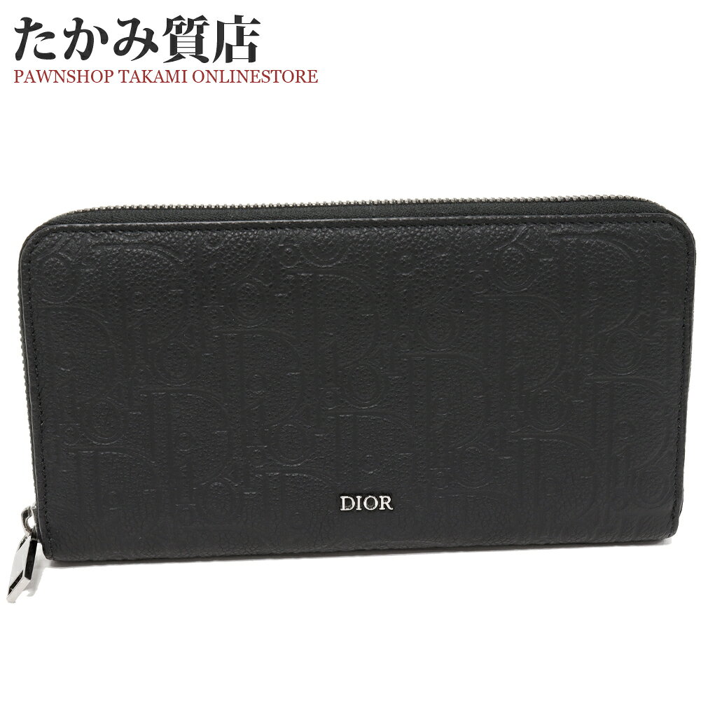 極美品● ディオール メタルロゴ ラウンドファスナー 長財布 メンズ 楽天市場】長財布 メンズ ラウンドファスナー（ブランドディオール