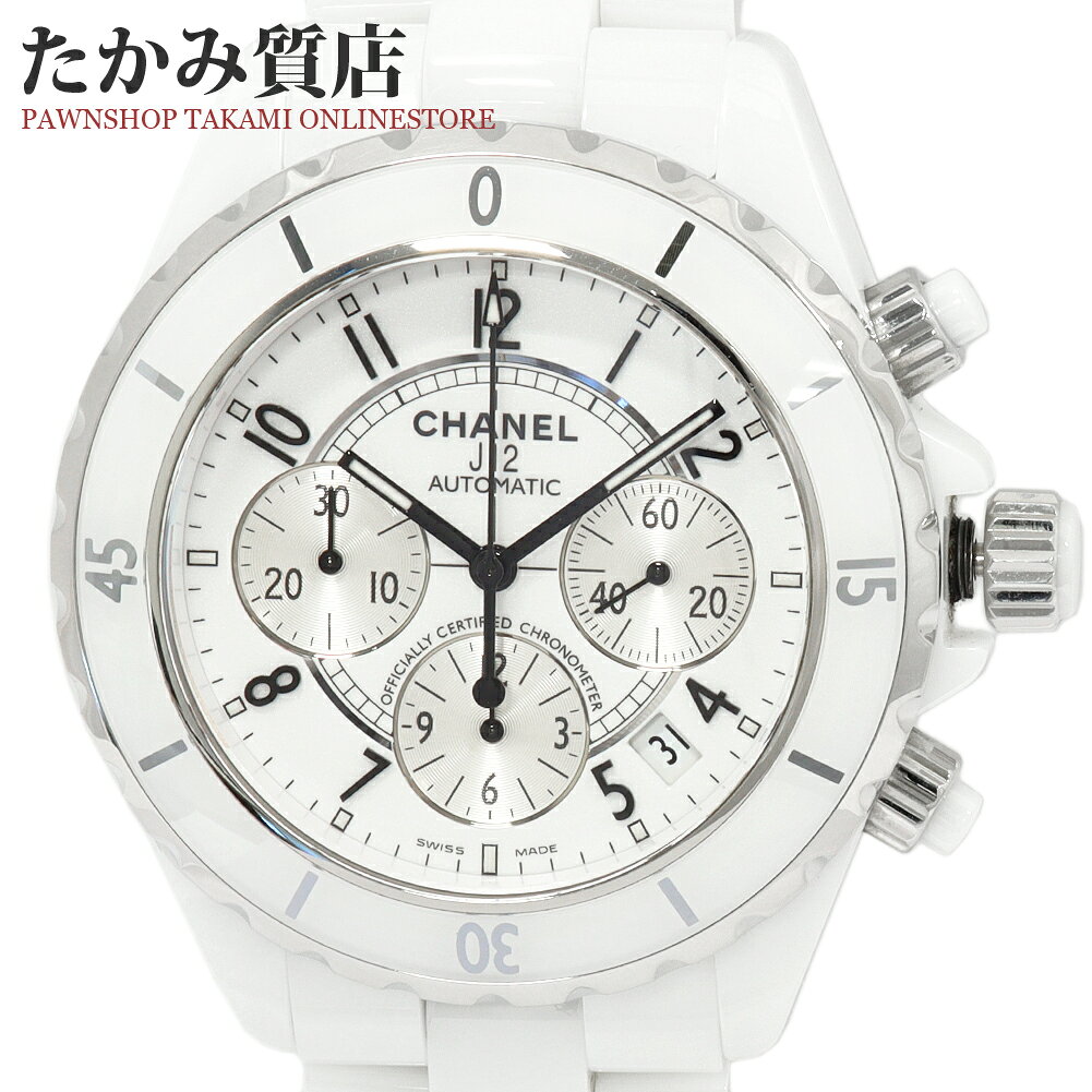 シャネル J12 41ミリ クロノ H1007 メンズ