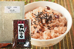 もち米 大納言小豆 セット 新米佐賀産もち米(500g) 新穀北海道大納言小豆(250g) 赤飯セット 送料無料 高鍋商事