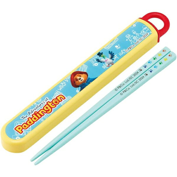 【日本製】スケーター 抗菌 名入れスペース付箸＆スライド式箸箱セット パディントン Paddington 食洗機対応 ランチグッズ 箸16.5cm skater お弁当 ABS2AMAG ポイント消化 スーパーSALE お買い物マラソン 買い回り