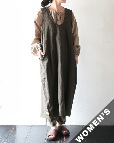 乐天商城 - Handwerker ハンドベーカー ワンピース レディース HW pull-on dress - KHAKI プルオン ドレス 281308 送料無料