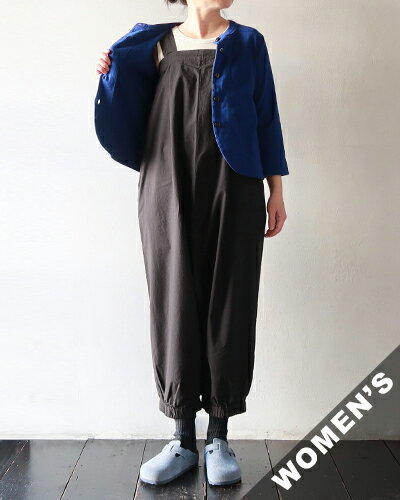evam eva エヴァムエヴァ サロペット レディース cotton salopette - 90 BLACK コットンサロペット E251T051 送料無料