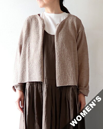 乐天商城 - evam eva エヴァムエヴァ カーディガン レディース cotton linen cardigan - 10 BEIGE コットン リネン カーディガン E261K138 送料無料