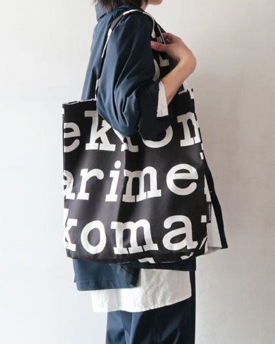 marimekko マリメッコ トートバッグ レディース NOTKO LOGO TOTE BAG ロゴトートバッグ 52199247312 送料無料 メール便可のサムネイル