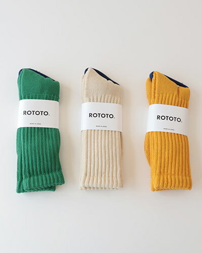 rototo 靴下 メンズ RoToTo ロトト クルーソックス メンズ レディース LOOSE PILE CREW SOCKS ルーズパイルクルーソックス R1334 メール便可