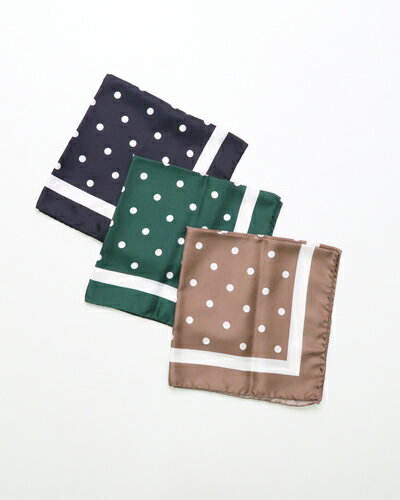 LELLE レレ スカーフ メンズ レディース シルクドットスカーフ MA-POIS メール便可 送料無料