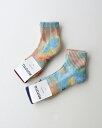 ROTOTO ロトト ソックス メンズ レディース HEMP ORGANIC COTTON PILE ANKLE SOCKS ”TIE DYE” ヘンプオーガニ...