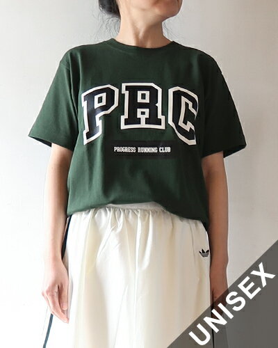 PROGRESS RUNNING CLUB プログレスランニングクラブ カットソー メンズ レディース TRIPLE ARCH SHORT SLEEVE Tee -DARK GREEN トリプルアーチS/S TEE PRC-SSTD1 メール便可 送料無料