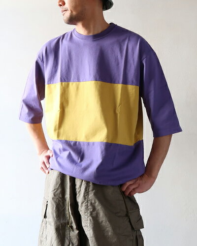 TIGRE BROCANTE ティグルブロカンテ カットソー メンズ 40コーマ天竺 ボースンS/S Tシャツ LIGHT PURPLE TPO-132-F30-PPL 送料無料