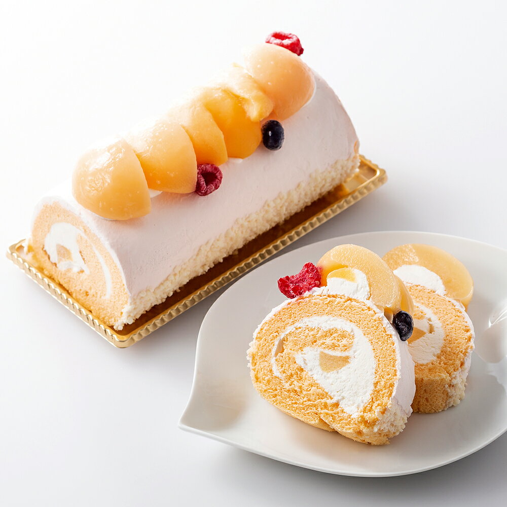 【公式】新宿高野 Fruity ピーチロール | ロールケーキ ケーキ フルーツケーキ フルーツロールケーキ 誕生日ケーキ ロール 桃 ピーチ スイーツ お菓子 洋菓子 お取り寄せスイーツ ギフト プレゼント お祝い 内祝い 結婚祝い 出産内祝い 敬老の日 残暑 お彼岸 もも