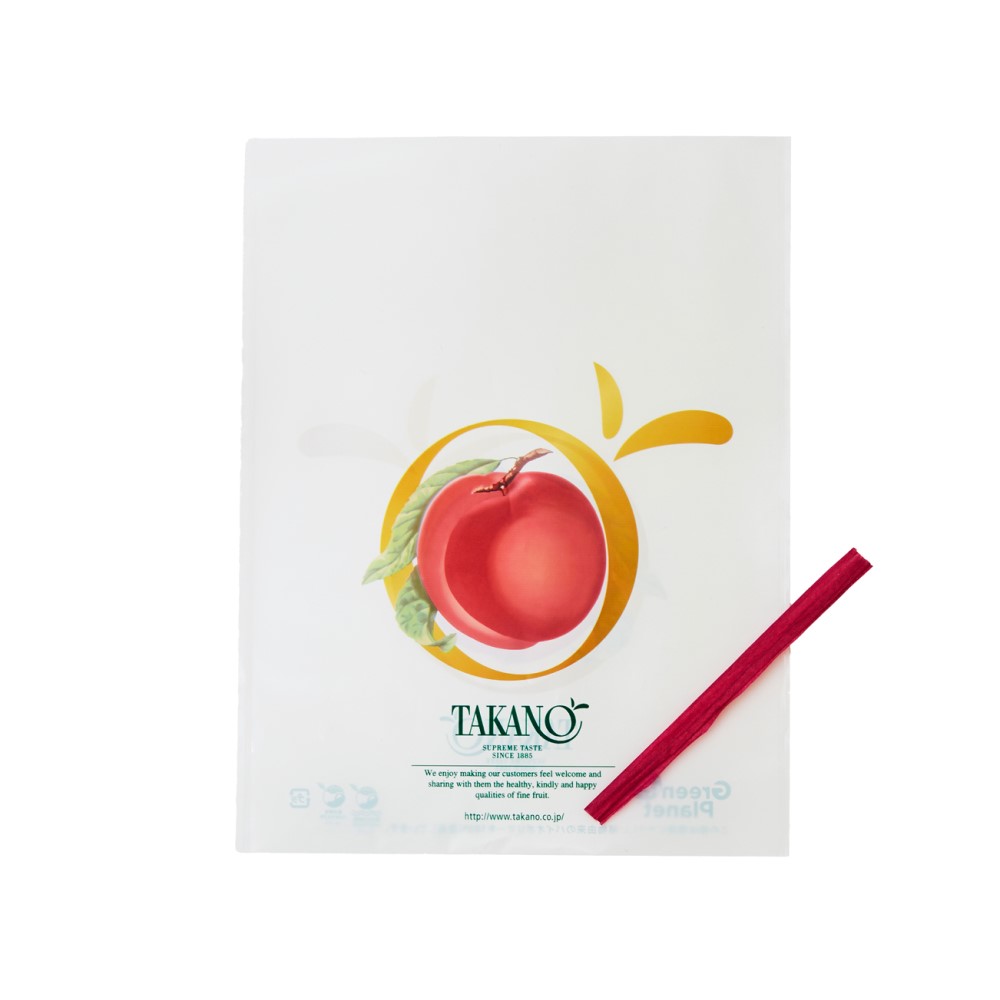 公式 新宿高野 ピーチ柄ラッピング袋 小