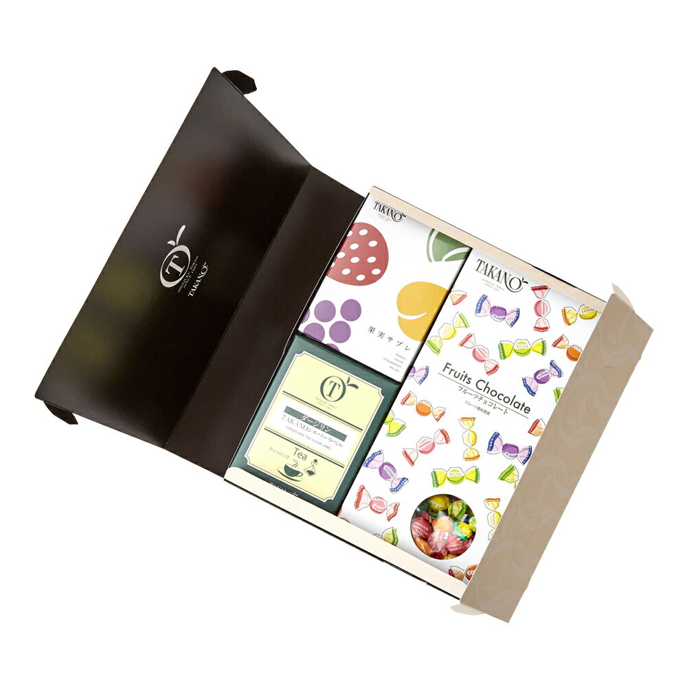 公式 新宿高野 フルーツチョコレート＆紅茶セットEB