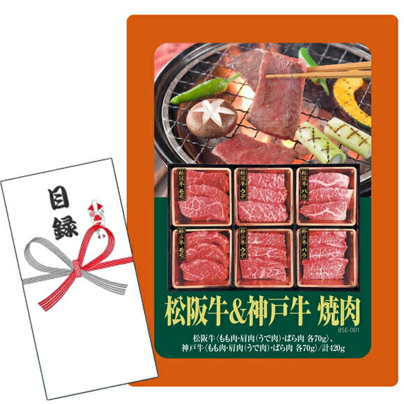 賞品目録キット 松阪牛＆神戸牛 焼肉セット (A4パネルになります）目録　景品　忘年会　新年会　ゴルフコンペ　ビンゴゲーム 謝恩会　..