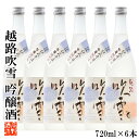 越路吹雪 【ケース販売】日本酒 越路吹雪(こしじふぶき) 吟醸酒 720ml 化粧箱入 1ケース(6本セット) 高野酒造 新潟県 日本酒 お酒 酒 吟醸 辛口 まとめ買い 新潟 蔵元直送 セット ケース 四合瓶 ワイングラスでおいしい日本酒 金賞 ロングセラー 業務用 送料無料