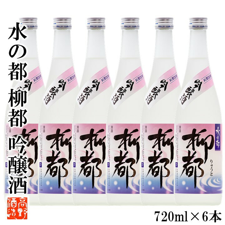 柳都 【ケース販売】日本酒 水の都 柳都(りゅうと) 吟醸酒 720ml 化粧箱 6本セット 高野酒造 新潟県 日本酒 お酒 酒 まとめ買い セット 1ケース 業務用 新潟限定 蔵元直送 四合瓶 吟醸 新潟 辛口 土産 冷酒 お土産 金賞 送料無料