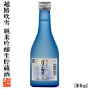 日本酒 越路吹雪 純米吟醸生貯蔵酒 300ml 小瓶 2合瓶 ミニボトル 日本酒 辛口 酒 お酒 地酒 清酒 純米吟醸酒 生貯蔵酒 ブルーボトル お試し 冷酒 ミニサイズ プチギフト ギフト プレゼント 贈答 贈り物 蔵元直送 新潟 高野酒造