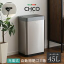 自動 開閉 ゴミ箱 45L 充電式 センサー ダストボックス フタ 電池 不要 開閉 使いやすい 機能 サポート 検知 簡単 USB 充電 長持ち 省エネ ゴミ袋 取付 簡単 お手入れ ラク ステンレス 手 便利 手動 スタイリッシュ シンプル LED 乾電池 可動 省スペース スリム コンパクト