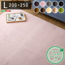 高密度 フランネル マイクロファイバー ラグマット Lサイズ 200×250cm 洗える ナルトレア カーペット ウォッシャブル 滑り止め ホット 床暖房 オー...