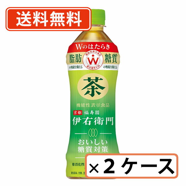 サントリー 伊右衛門　おいしい糖質対策 500mlペット×48本（24本入×2ケース）機能性表示食品 緑茶 伊右衛門 いえもん イエモン お茶【送料無料(一部地域を除く)】