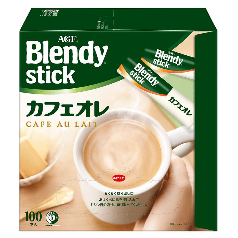 AGF ブレンディ スティック コーヒー カフェオレ100P×4箱【送料無料(一部地域を除く)】