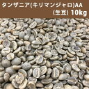 エントリーしてポイント5倍！お買い物マラソン期間中★コーヒー 生豆 タンザニア キリマンジャロ AA 10kg(5kg×2)【送料無料(一部地域を除く)】【同梱不可】