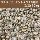 エントリーしてポイント5倍！お買い物マラソン期間中★コーヒー 生豆 コスタリカ セントタラス Q認証 10kg(5kg×2) 