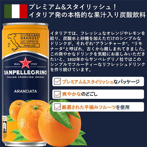 サンペレグリノ スパークリング ドリンク 選べる48缶セット(24缶×2ケースセット) ...