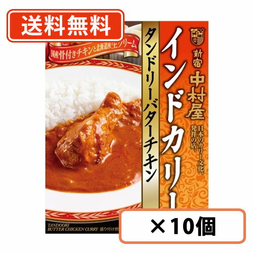 エントリーしてポイント5倍！8月24日20時スタート★新宿中村屋 インドカリー タンドリーバターチキン 180g×10個 カレー レトルトカレー curry バターチキンカレー 【送料無料(一部地域を除く)】のサムネイル