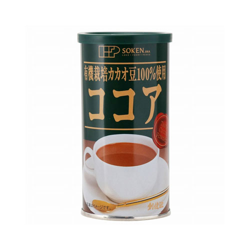 創健社 有機栽培カカオ豆100％使用 ココア 80g×1缶　たんぱく質　食物繊維　鉄分　マグネシウム【送料無料(一部地域を除く)】 takaocoffee-10006981 たかおマーケット サンプル画像2