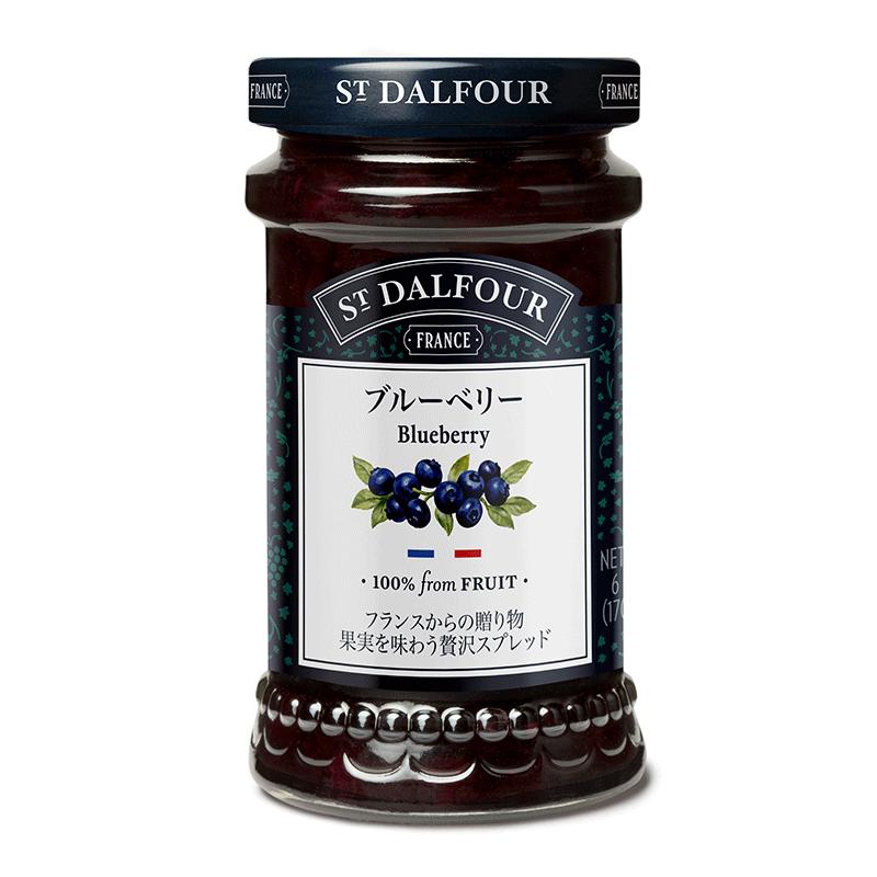 サンダルフォー フルーツスプレッド ブルーベリー 170g×6個　ジャム 砂糖不使用 ジャム 砂糖不使用 St. Dalfour サン・ダルフォー【送料無料(一部地域を除く)】