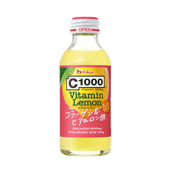たかおマーケットのハウスウエルネスフーズ C1000 ビタミンレモンコラーゲン＆ヒアルロン酸 140ml×60本（30本入×2ケース）　【送料無料(一部地域を除く)】｜アングル2
