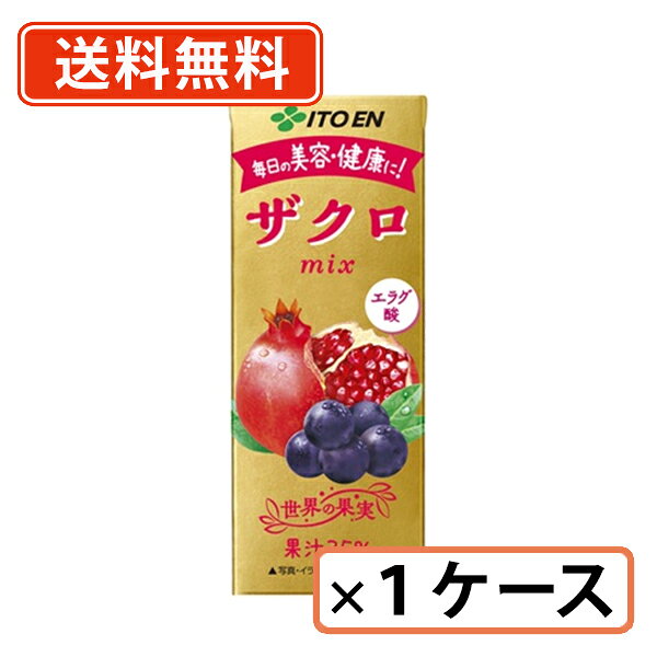 Rakuten - 伊藤園 ザクロmix 紙パック 200ml×24本 ザクロミックス 【送料無料(一部地域を除く)】