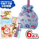 お菓子 駄菓子 詰め合わせ 6点セット (手提げ 巾着 水彩朝顔柄) (あさがお 夏 縁日 お祭り 夏祭り イベント プレゼント 子供会) ゆっくんのお菓子倉庫...