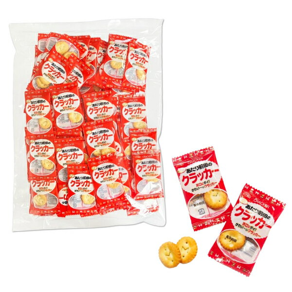 リアライズプランニング 2枚 プチあたり前田のクラッカー 100袋×1入 (業務用 お菓子 イベント 景品 ばらまき 販促品 まとめ買い)