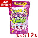 やおきん はじけるコットンキャンディ グレープ (6×2)12入 (最短当日出荷) (綿菓子 駄菓子 お菓子) (Y10) (レ) (本州送料無料)*