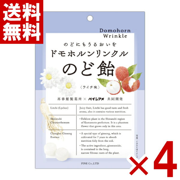 パイン ドモホルンリンクルのど飴 80g×4袋セット (ポイント消化) (CP) (賞味期限2026.9月末) (new) (メール便全国送料無料)