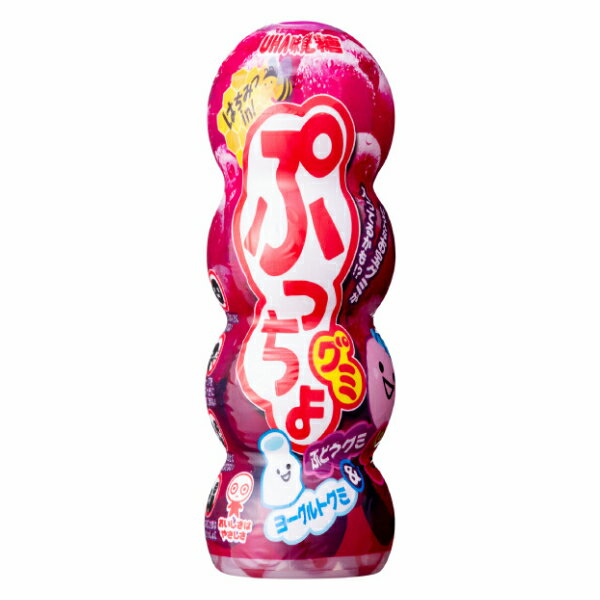 味覚糖 ぷっちょグミ ぶどう 40g×10入 (ボトル グレープ グミ 小粒 容器 お菓子 おやつ 景品 販促品 まとめ買い)のサムネイル