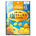 カンロ ノンシュガー塩キリっと果実キャンディ 70g×6入 (塩飴 塩分補給 熱中症対策 キャンディ お菓子 景品 まとめ買い)