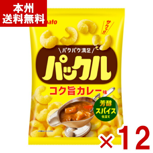 東ハト パックル コク旨カレー味 57g×12入 (カレー スナック お菓子 景品 大量 ばらまき) (ケース販売)(Y10) (本州送料無料)