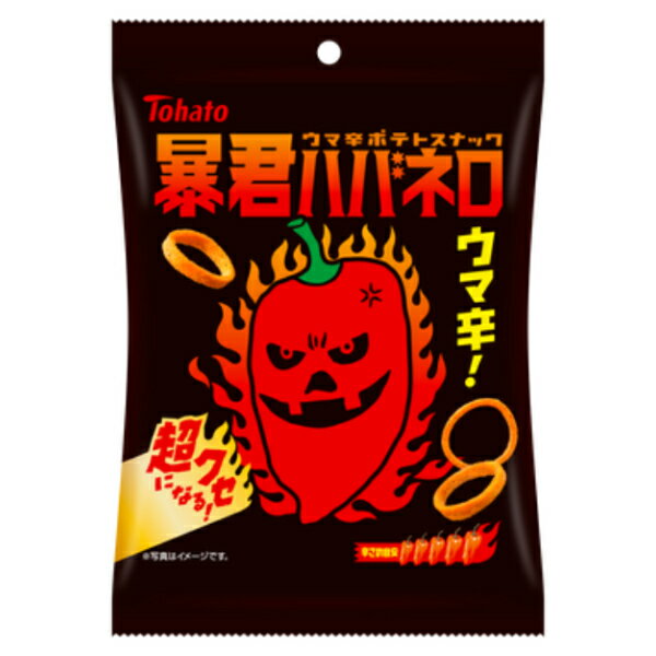 東ハト 暴君ハバネロ 50g×12入 (ハバネロ 唐辛子 スナック 激辛 お菓子 おやつ イベント 景品 粗品 ばらまき まとめ買い)のサムネイル