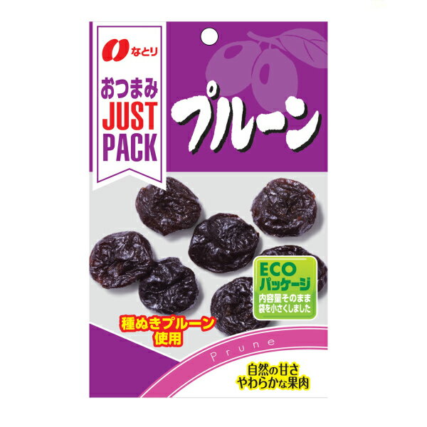 【内容量】 46g 【賞味期限】 メーカー製造日より6ケ月(未開封)です。実際にお届けする商品は、賞味期間は短くなりますのでご了承下さい。 【保存方法】 直射日光、高温多湿をおさけ下さい。 【原材料】 プルーン、植物油／保存料（ソルビン酸K） 【商品説明】 自然の甘さ、やわらかな果肉 プルーンには食物繊維がたっぷり含まれています。手軽に食べられる種抜きタイプです。