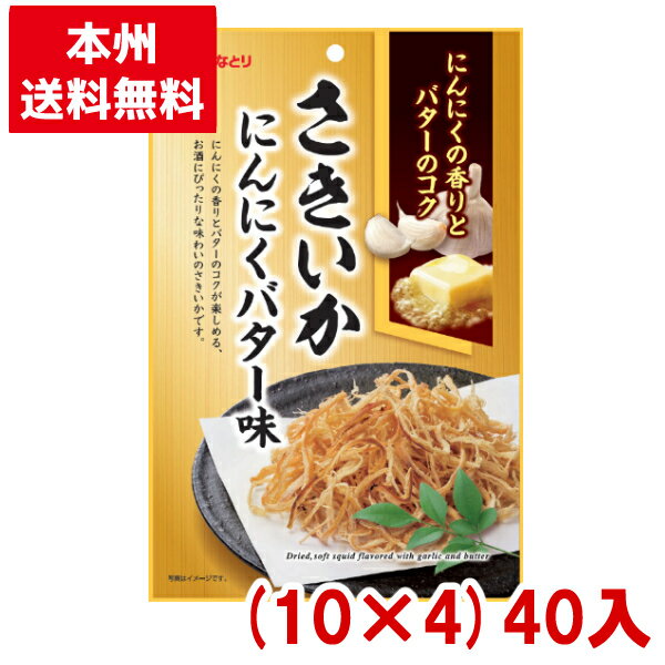 なとり さきいかにんにくバター味 (10×4)40入 (Y12)(本州送料無料)(おつまみ)