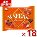 不二家 ショコラウェファース あまおう苺 袋 12個×18袋セット (バレンタイン 大袋 お菓子) (Y10)(ケース販売) (本州送料無料)