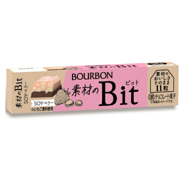 ブルボン 素材のビット SOYベリー 11粒×10入 (Bit チョコレート お菓子 おやつ 景品 販促品 ばらまき ノベルティ まとめ買い) 1